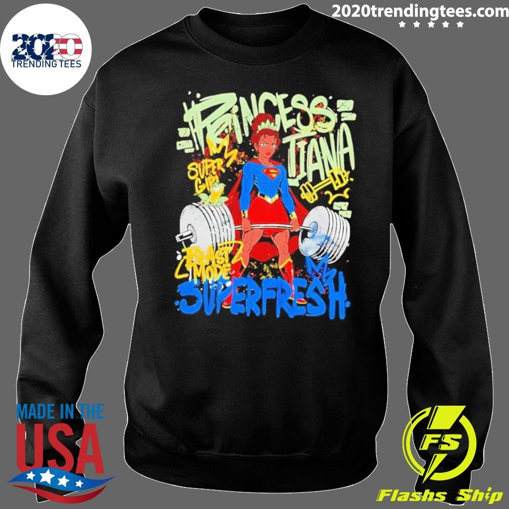 Princess Tiana Supergirl Disney Princess Tiana Supergirl Beast Mode Superfresh Shirt