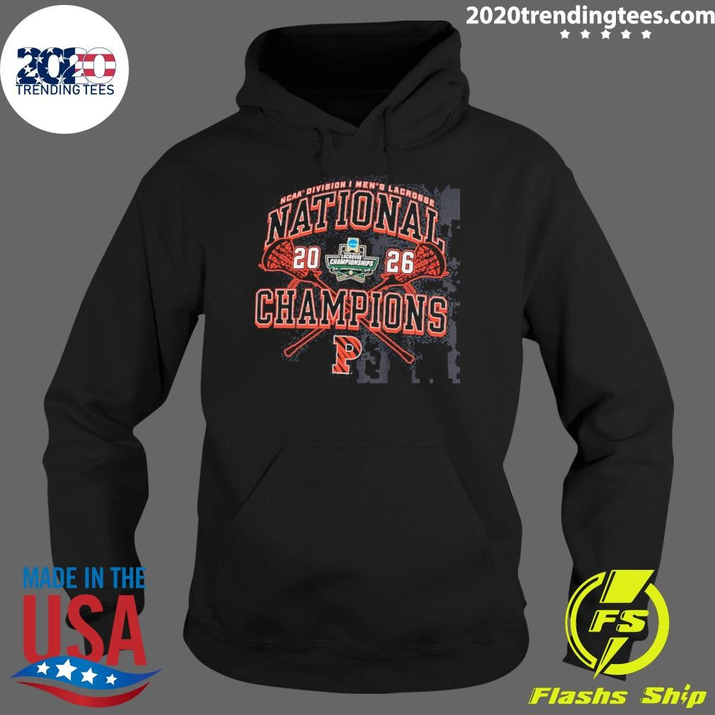 Princeton Tigers Champion 2026 NCAA Men’s Lacrosse National Champions Eco Powerblend Shirt