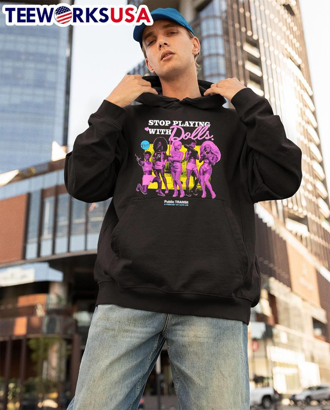 Public TRANSit A Podcast by Alyx Liu Stop Playing with Dolls shirt