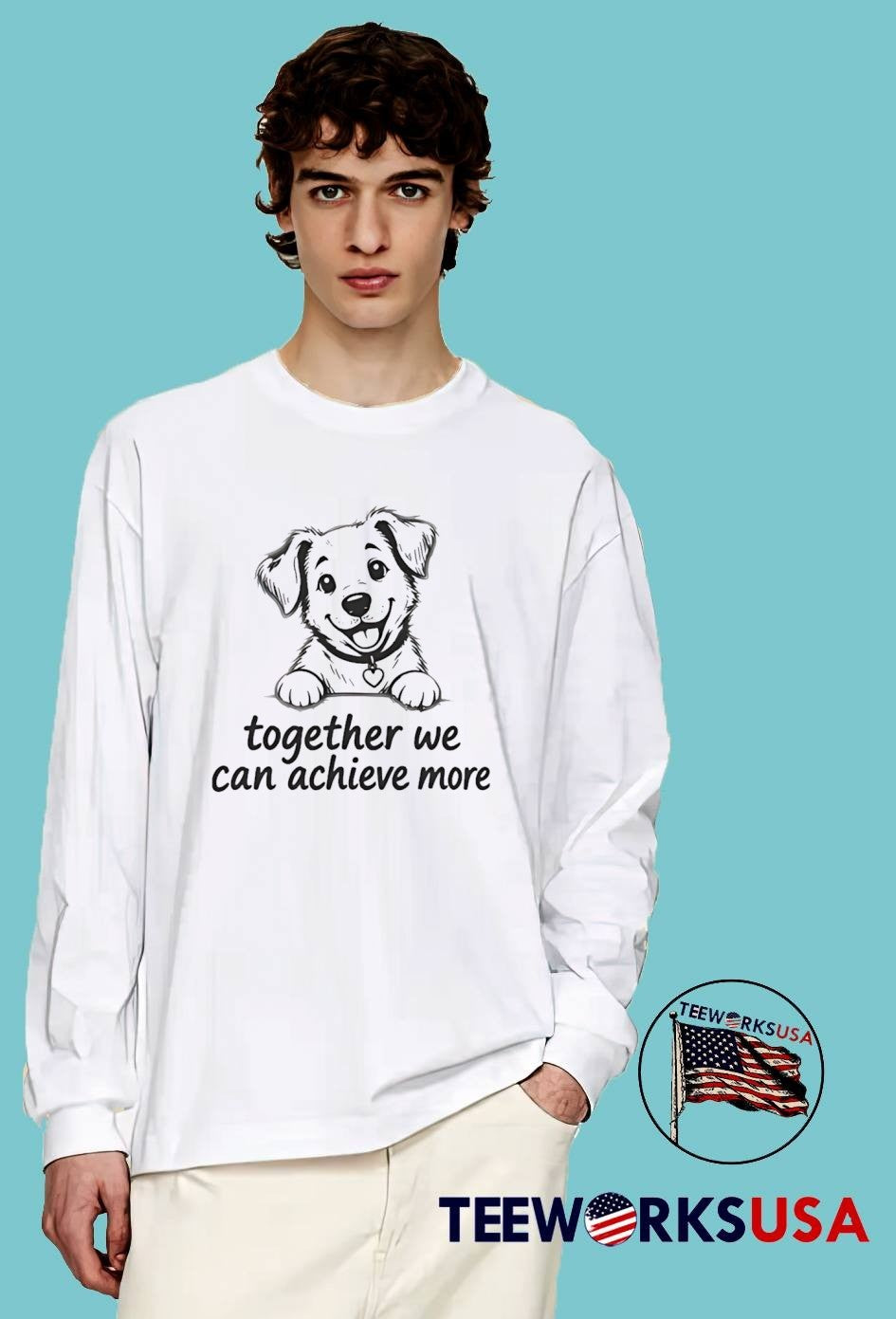 Puppy Together We Can Achieve More T-Shirt