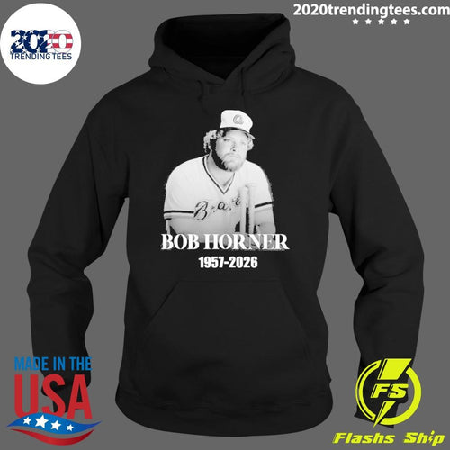 Atlanta Braves Infielder Bob Horner 1957-2026 Shirt