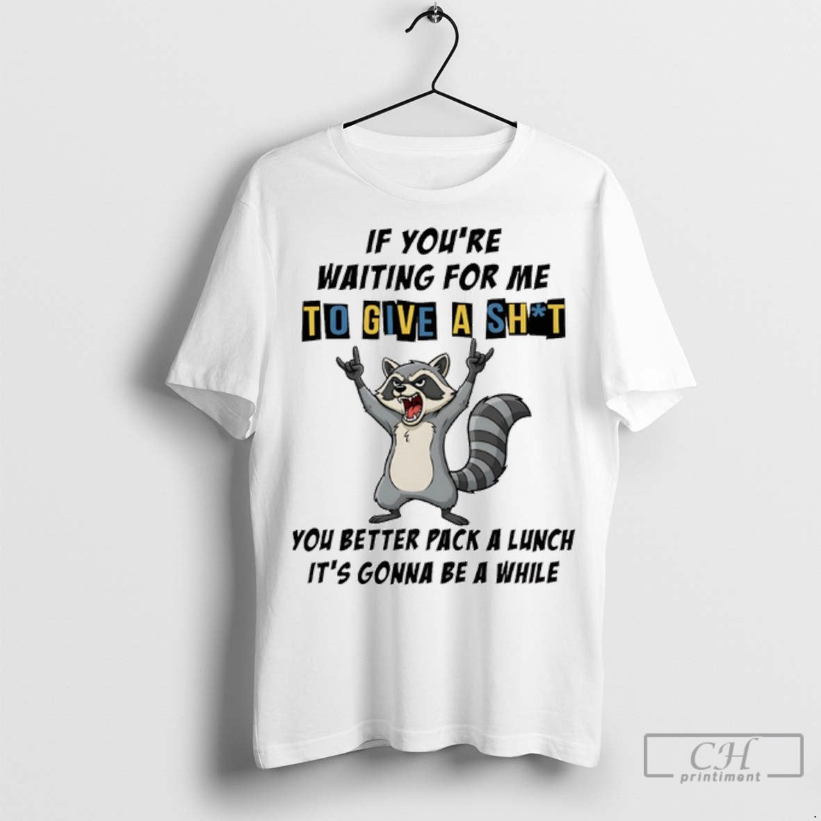 Raccoon If Youre Waiting For Me To Give A Shit You Better Pack A Lunch