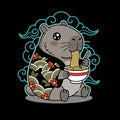 Ramen Capybara Kawaii Japanese