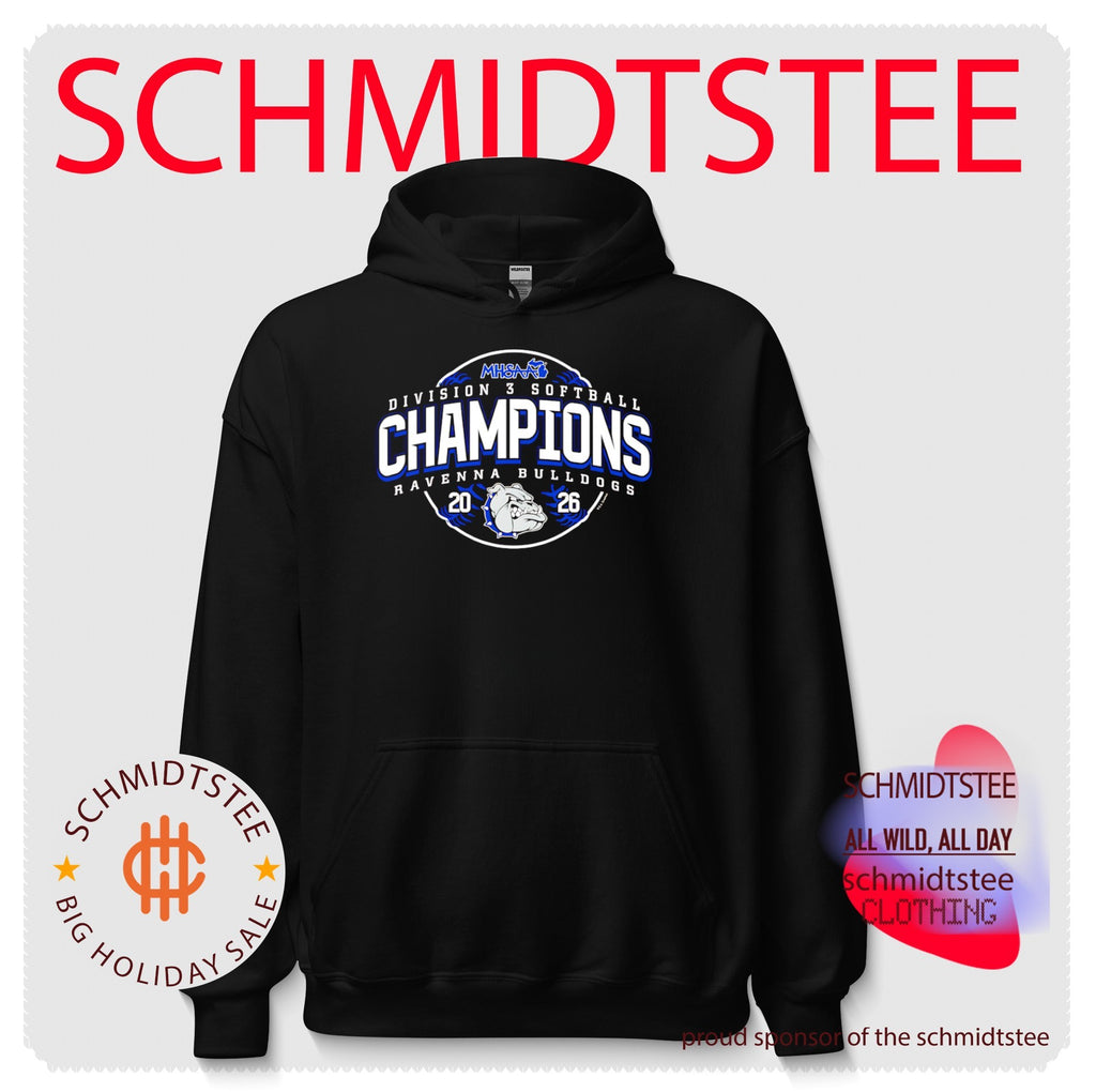 Ravenna Bulldogs 2026 MHSAA Softball D3 Champions shirt