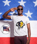 Ravens Michigan Fan Heart Rips Open Chest Men’s T-Shirt