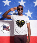 Ravens Michigan Fan Heart Skull Ravens Michigan T-Shirt
