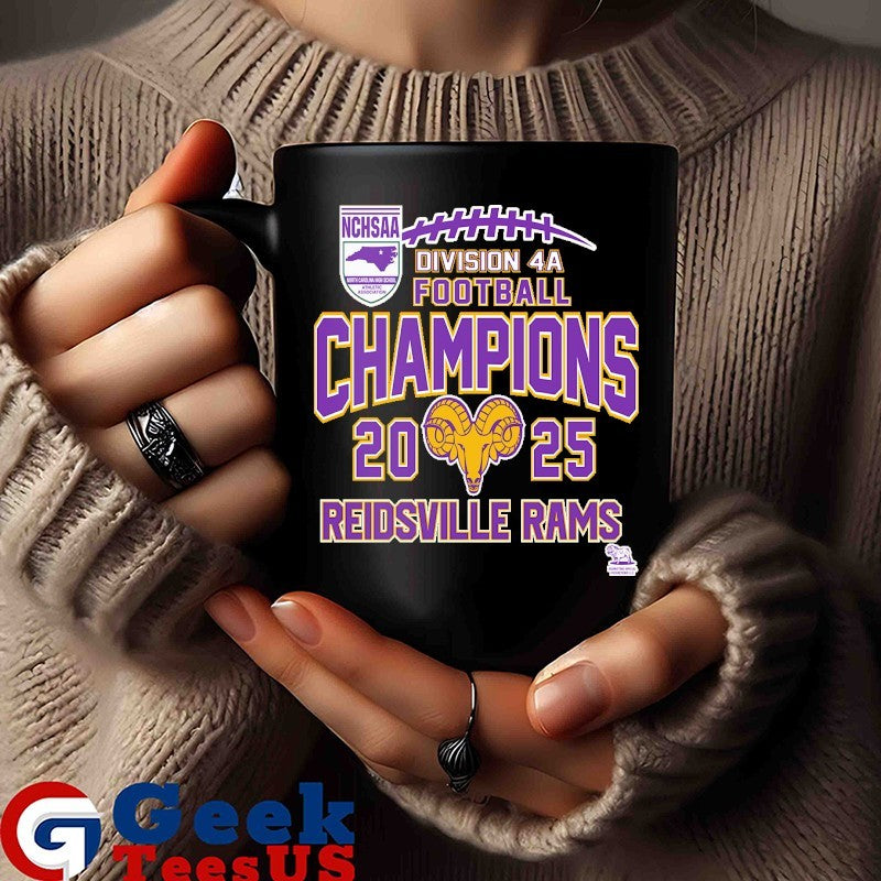 Reidsville Rams NCHSAA Division 4A Football Champions 2025 T-shirt
