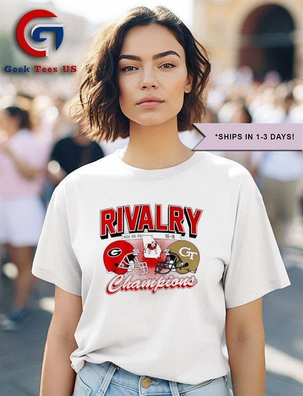 Rivalry Champions Georgia Bulldogs vs Georgia Tech Yellow Jackets Winner 2025 h2h shirt