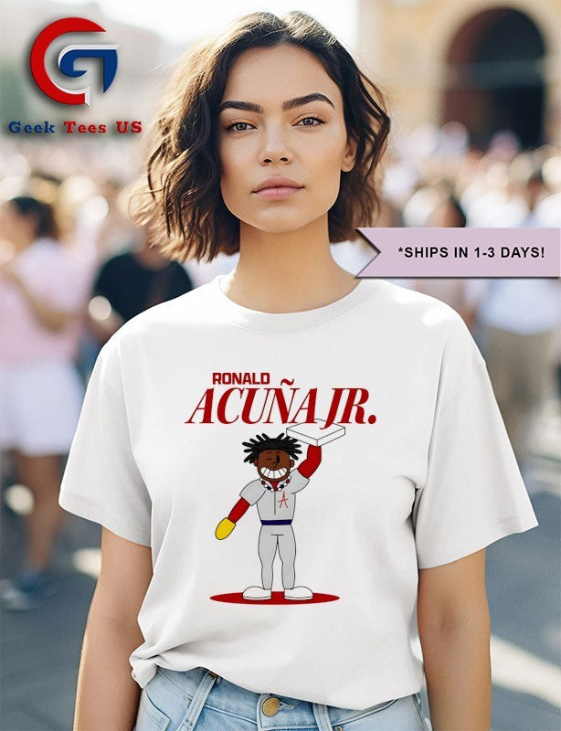 Ronald Acuna Jr. Atlanta Braves baseball Summer cartoon shirt