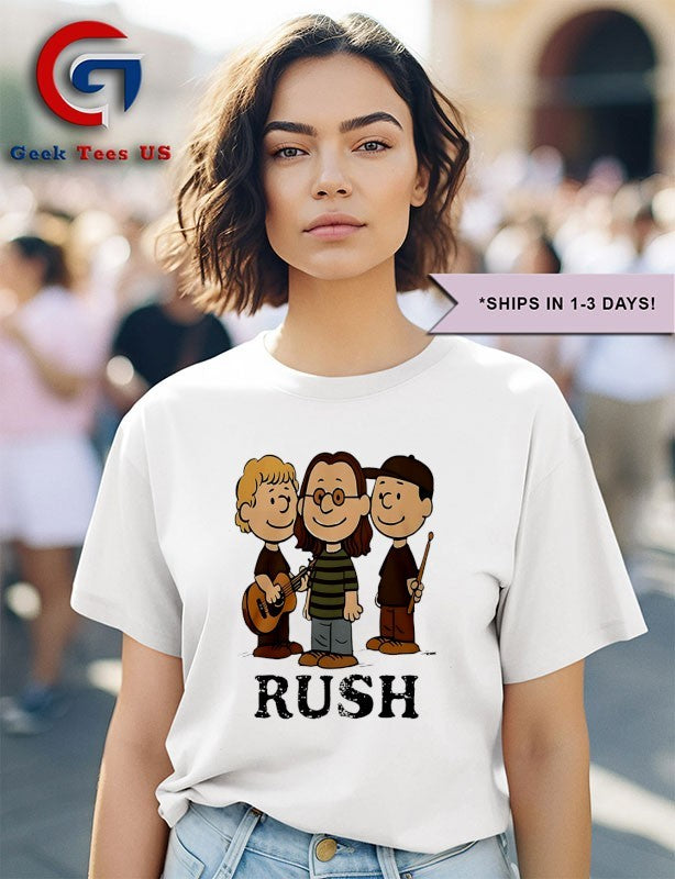 Rush Band as Peanuts shirt