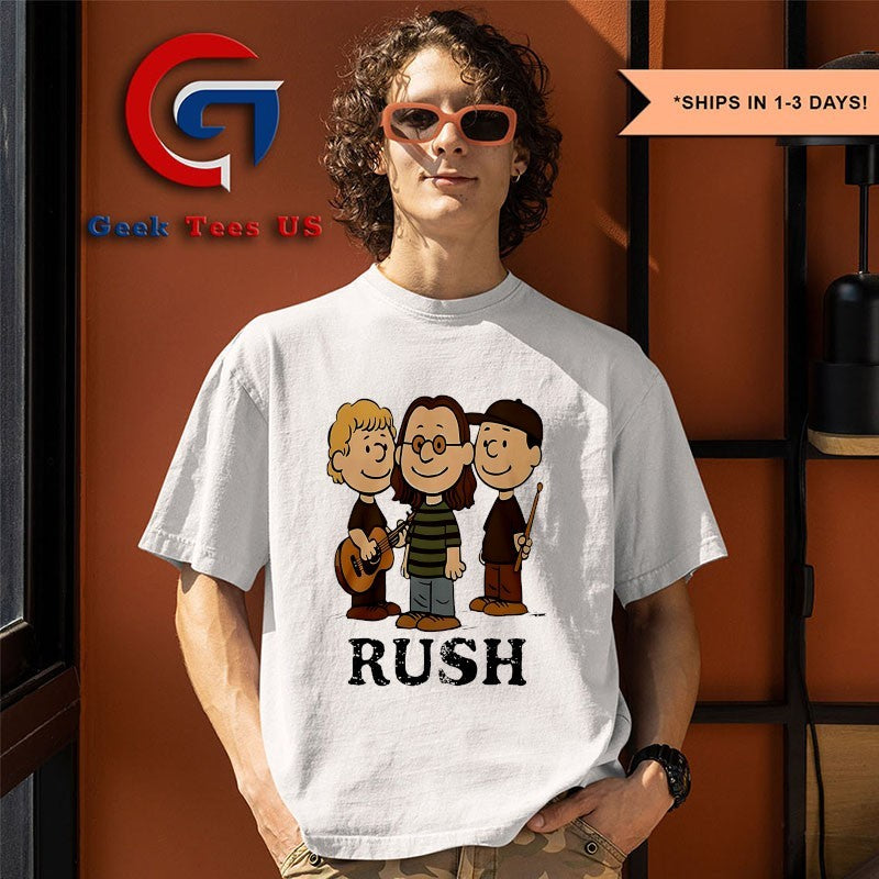 Rush Band as Peanuts shirt