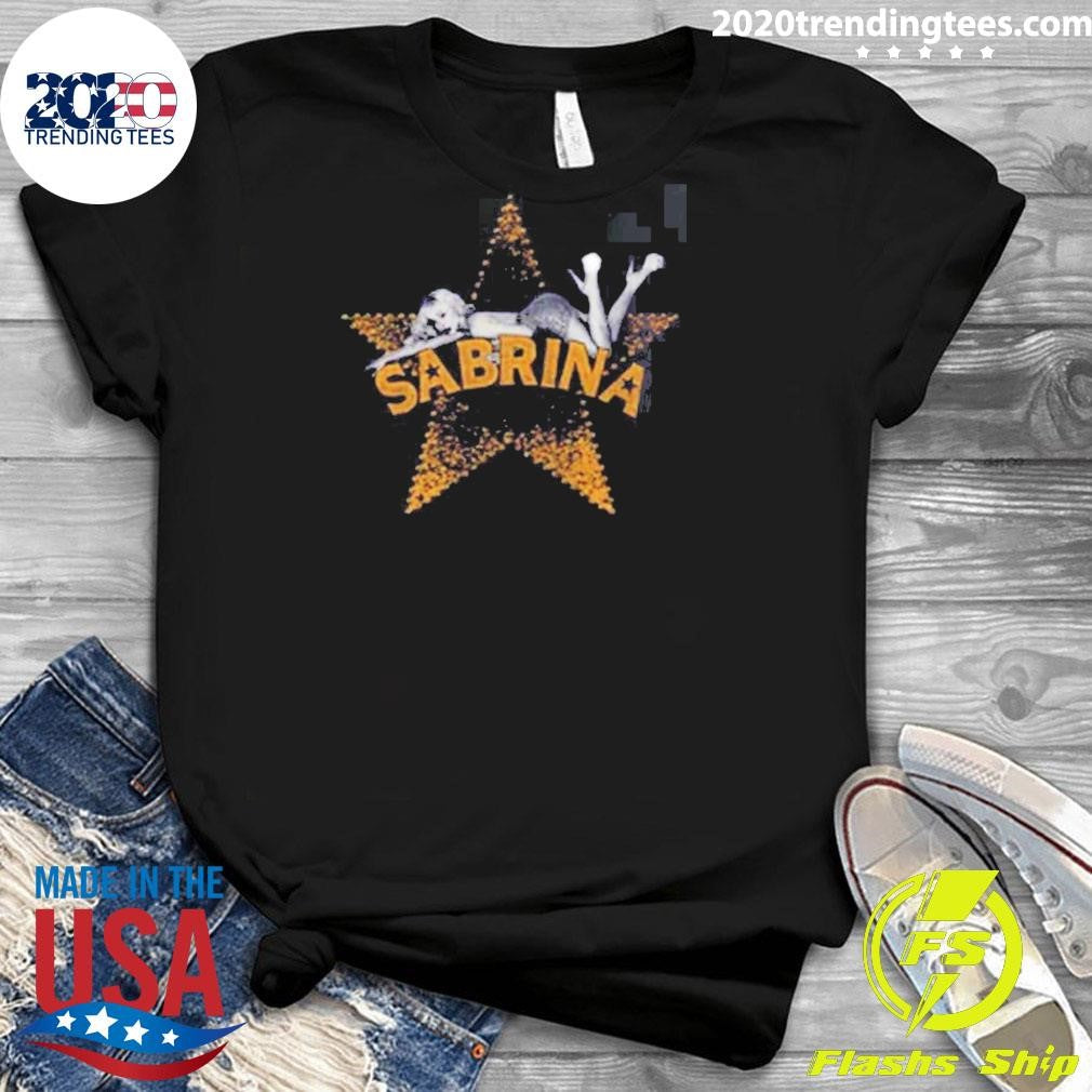 Sabrina Carpenter Coachella 2026 Merch Live In Indio California Golden Star Shirt
