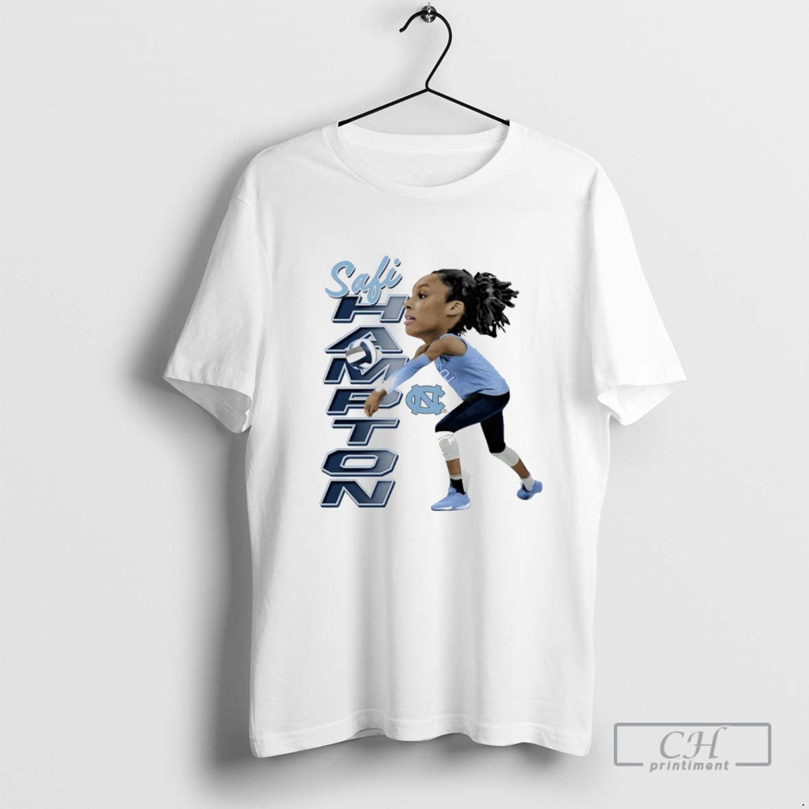 Safi Hampton Unc Tar Heels Caricature