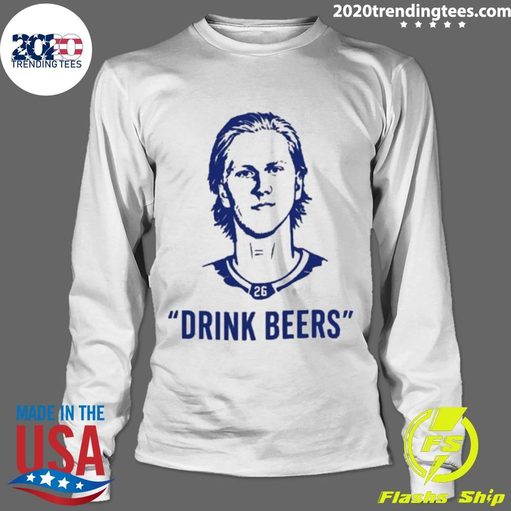 Sam Carrick Wearing Rasmus Dahlin Drink Beers Shirt