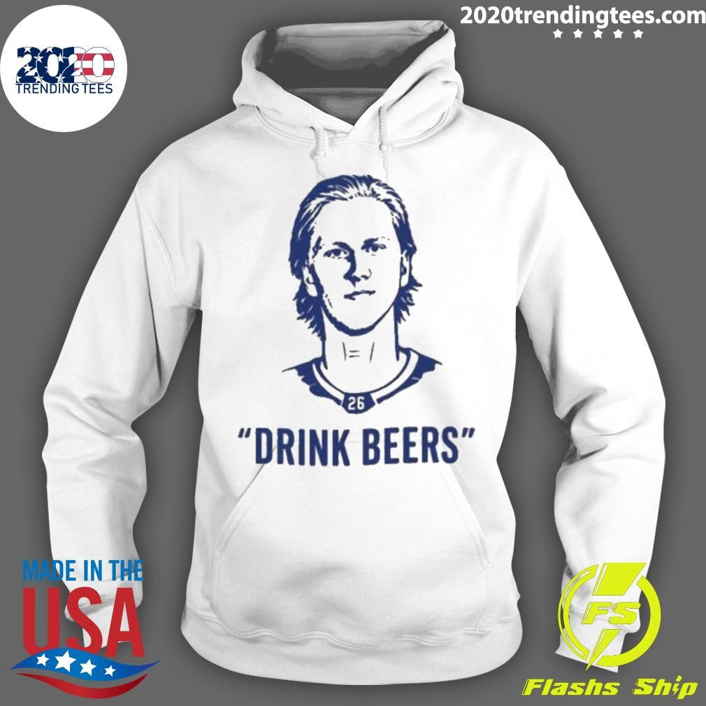 Sam Carrick With Rasmus Dahlin Drink Beer Shirt
