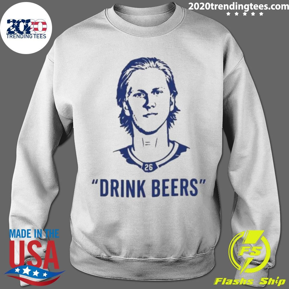 Sam Carrick With Rasmus Dahlin Drink Beer Shirt