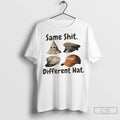Same Shit Different Hat Make America Great Again Graphic With Four Hats Ladies