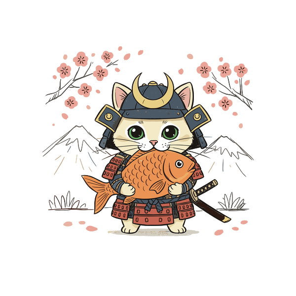 Samurai Cat And The Golden Catch