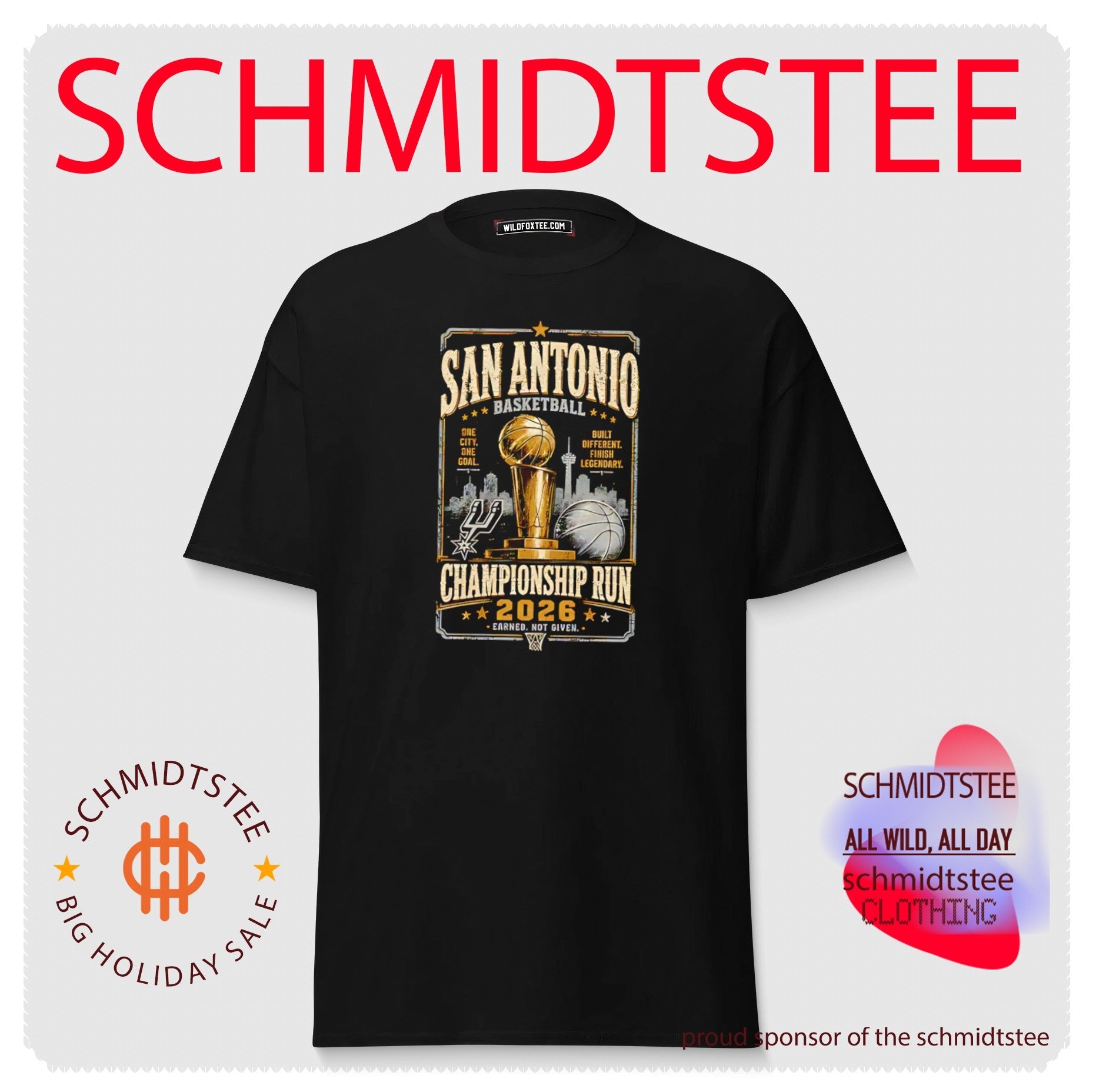 San Antonio Spurs 2026 Championship Run trophy shirt