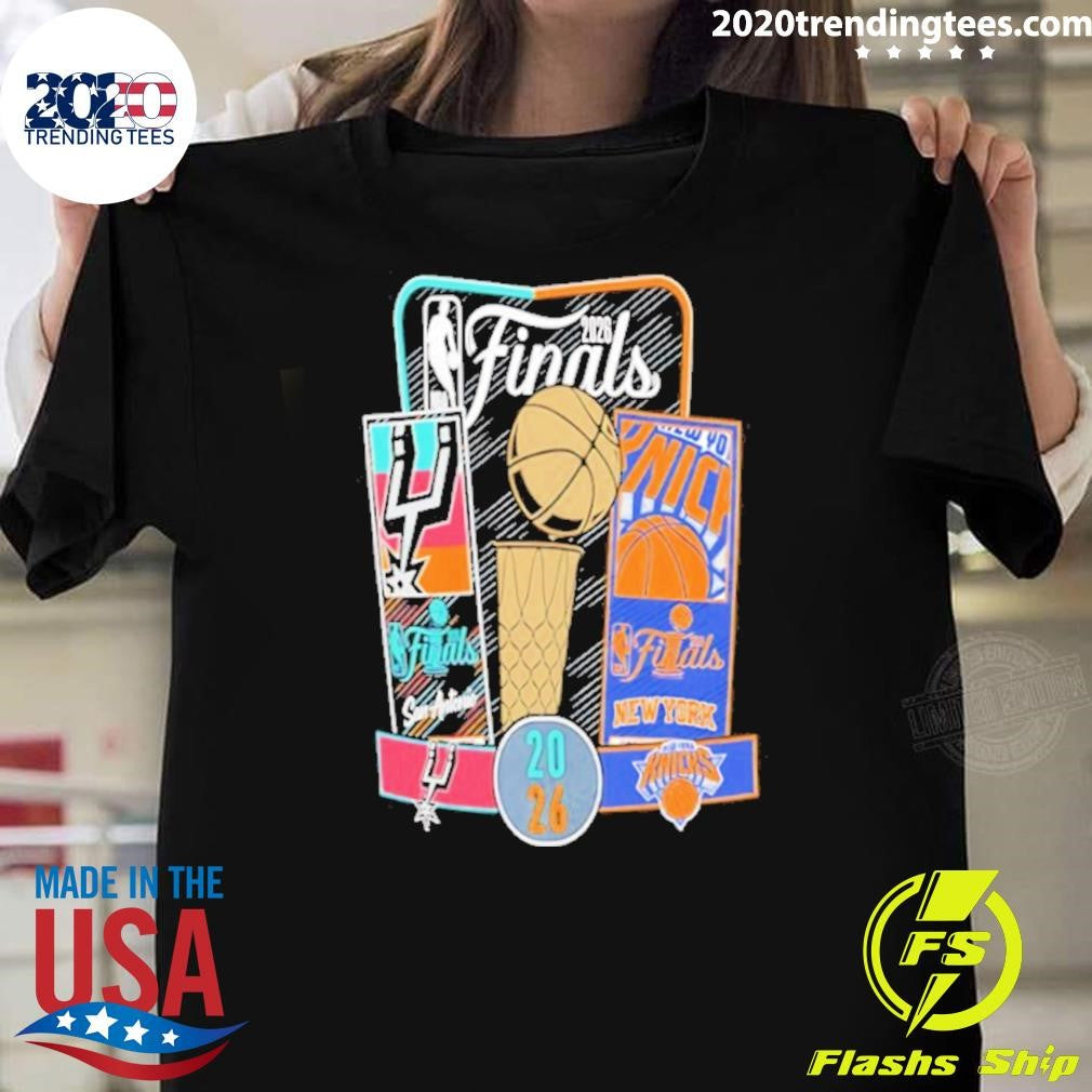 San Antonio Spurs Vs New York Knicks 2026 Nba Finals Ticket Matchup Shirt