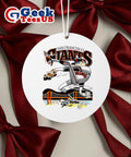 San Francisco Giants baseball pitcher cartoon Ornament