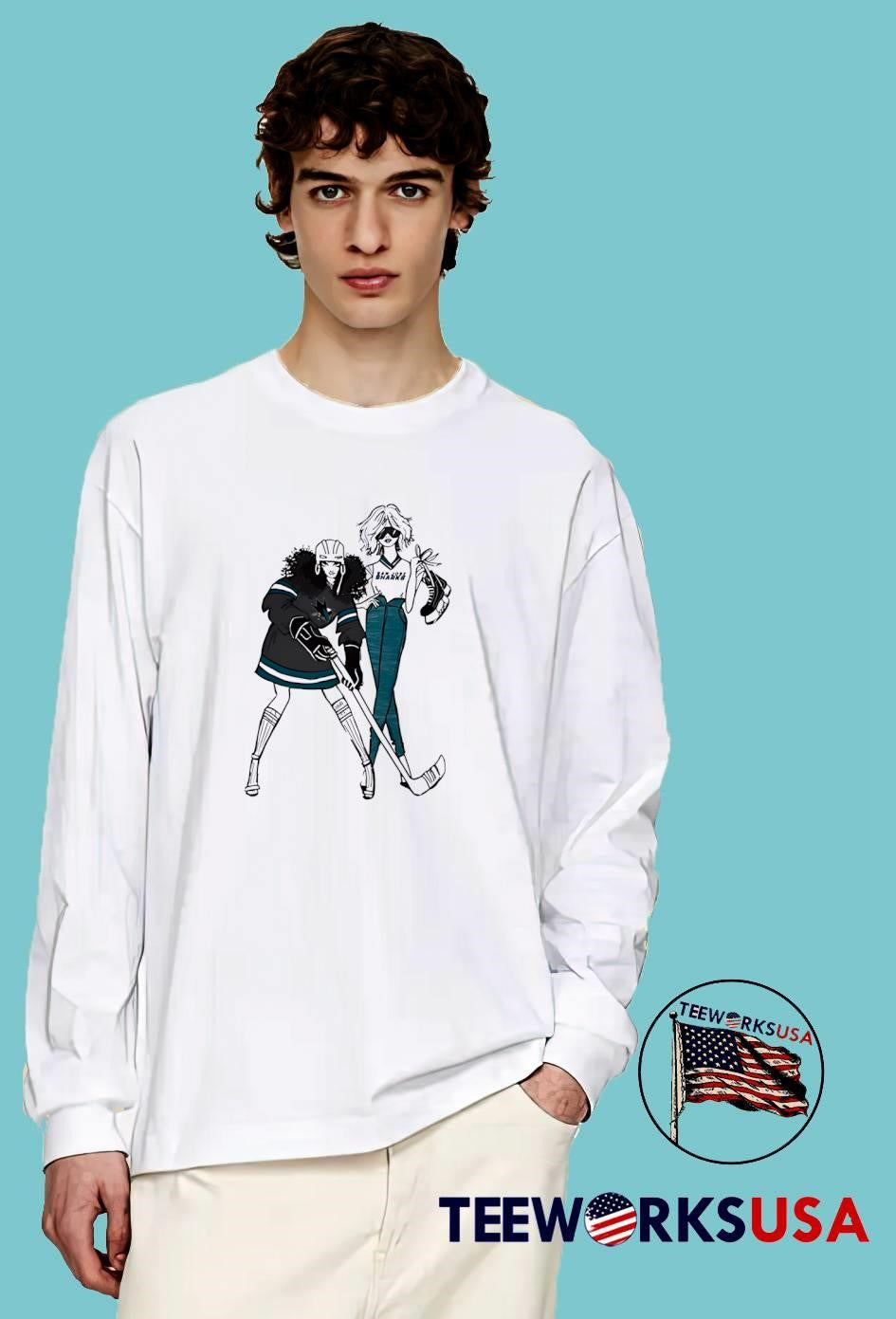 San Jose Sharks Graphic Women’s Hockey Fashion Illustration shirt