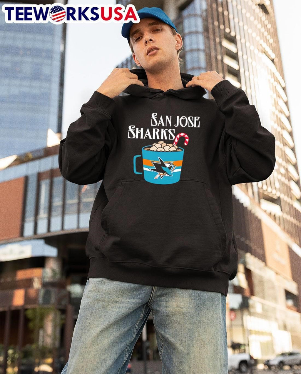 San Jose Sharks Holiday Hot Cocoa Themed Hockey Fan shirt