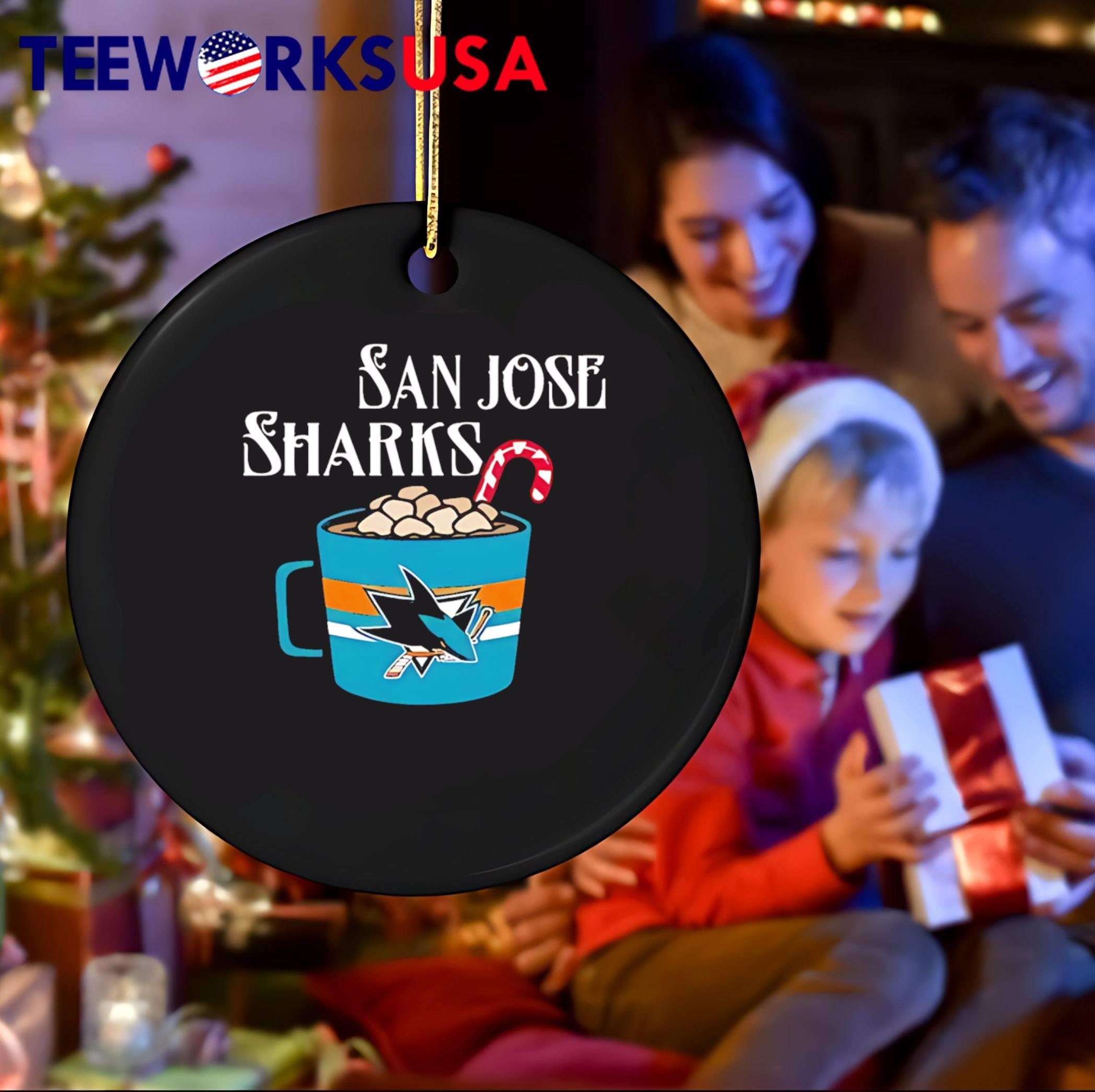 San Jose Sharks Holiday Hot Cocoa Themed Hockey Fan shirt