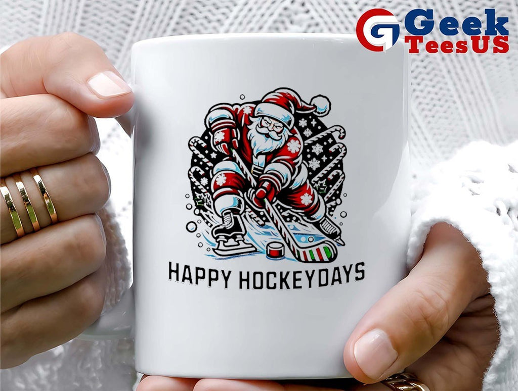 Santa Claus Happy Hockeydays Christmas shirt
