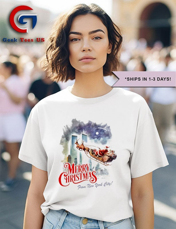 Santa Claus Merry Christmas from New York City shirt