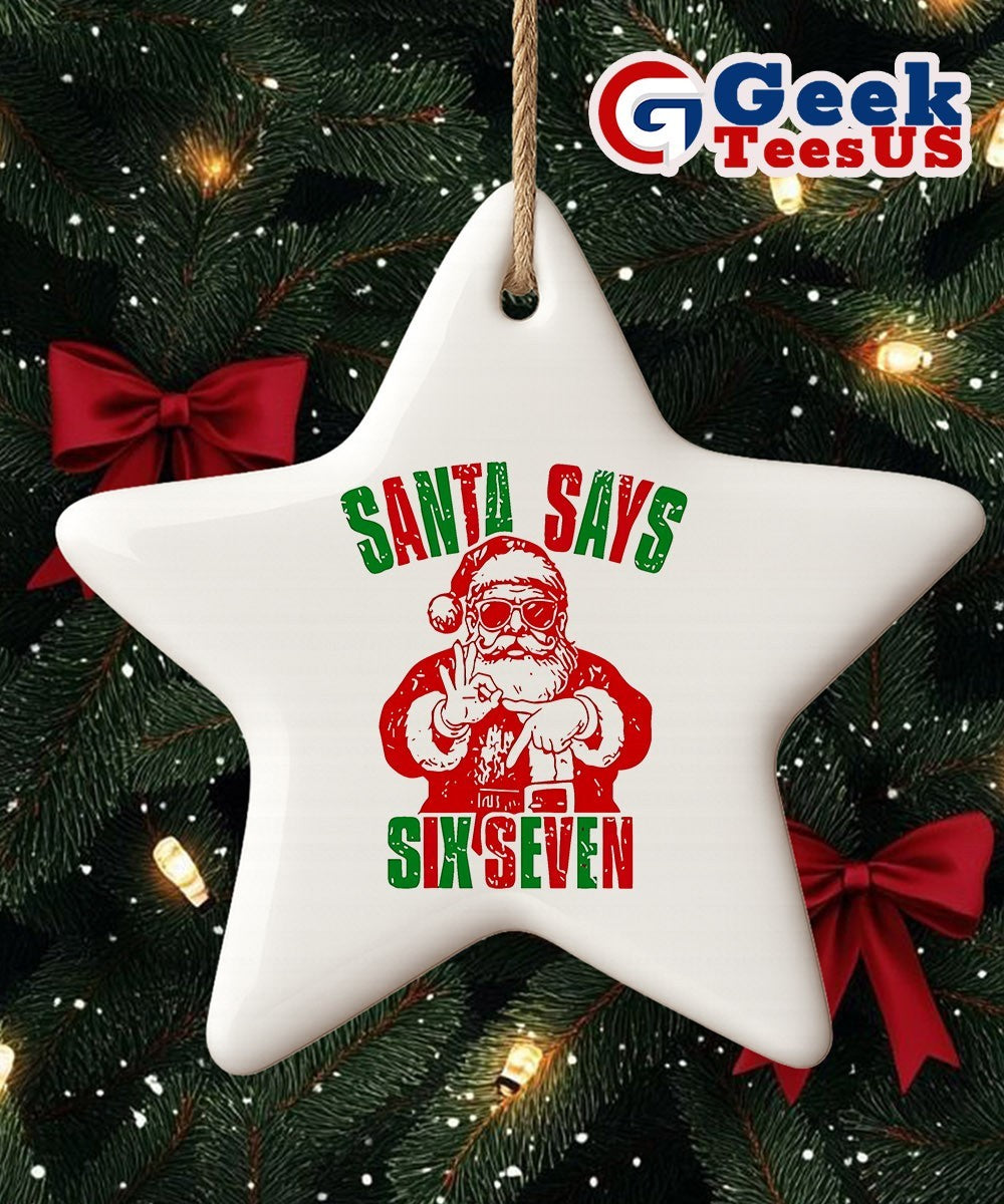 Santa Claus Six Seven Christmas 2025 Ornament