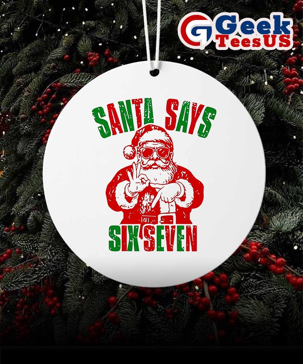 Santa Claus Six Seven Christmas 2025 Ornament