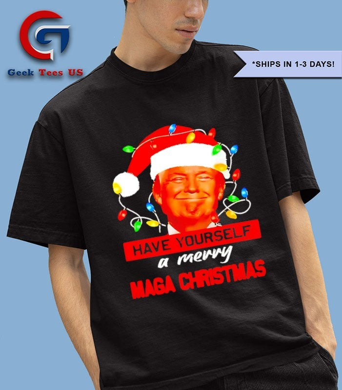 Santa Trump Have Yourself A Merry Maga Christmas shirt