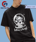 Santa hat Cat Snow Globe Festive and Feral shirt