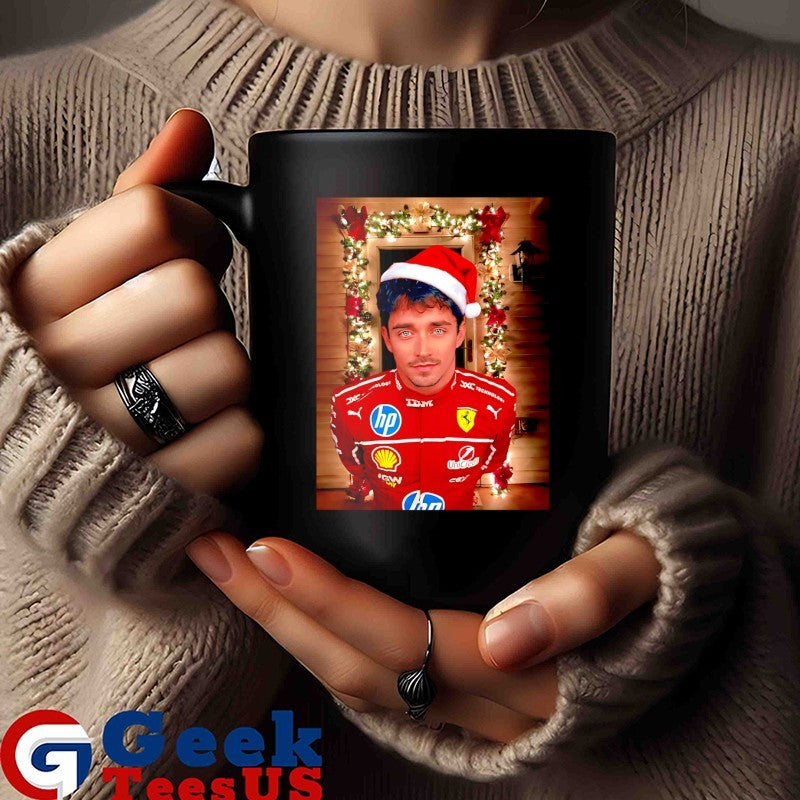 Santa hat Charles Leclerc F1 Christmas shirt