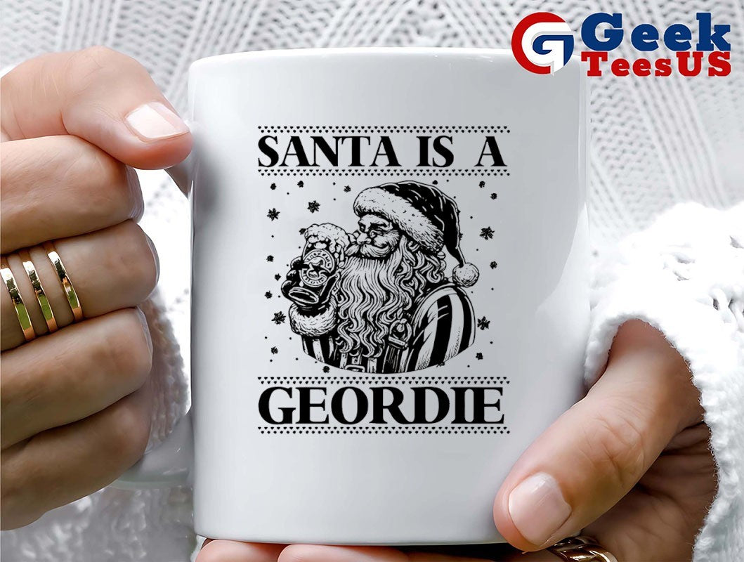 Santa is a Geordie ugly Christmas shirt