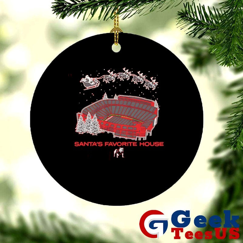 Santa’s Favorite House Georgia Bulldogs football Stadium shirt