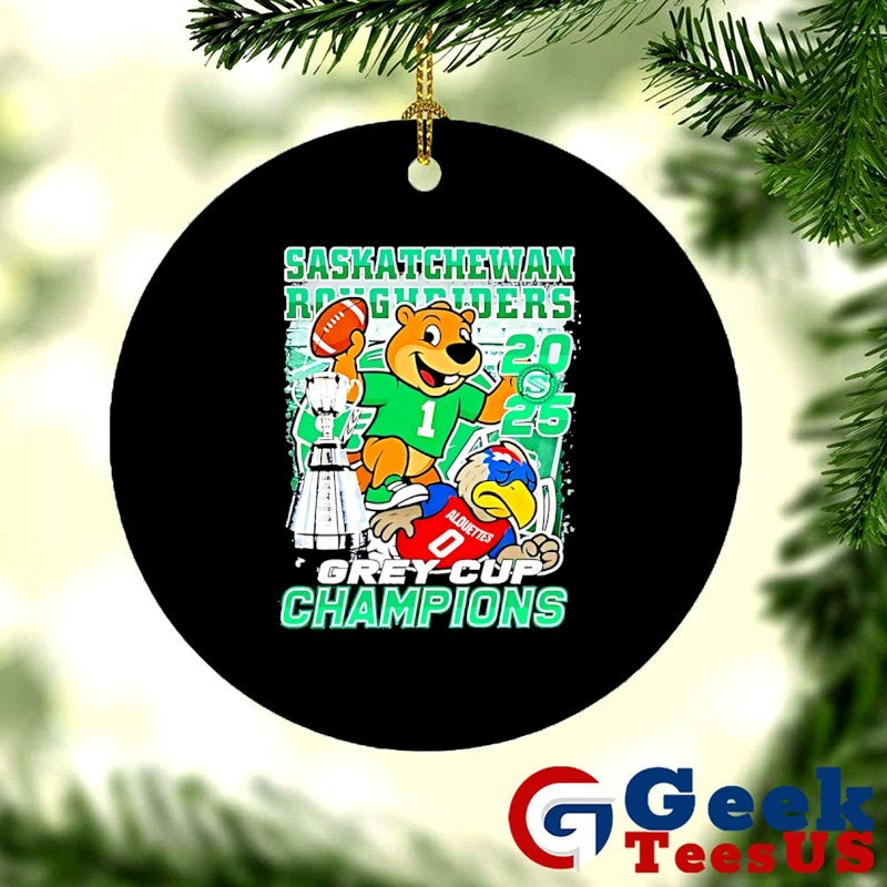 Saskatchewan Roughriders beat Alouettes 2025 Grey Cup Champions mascot shirt