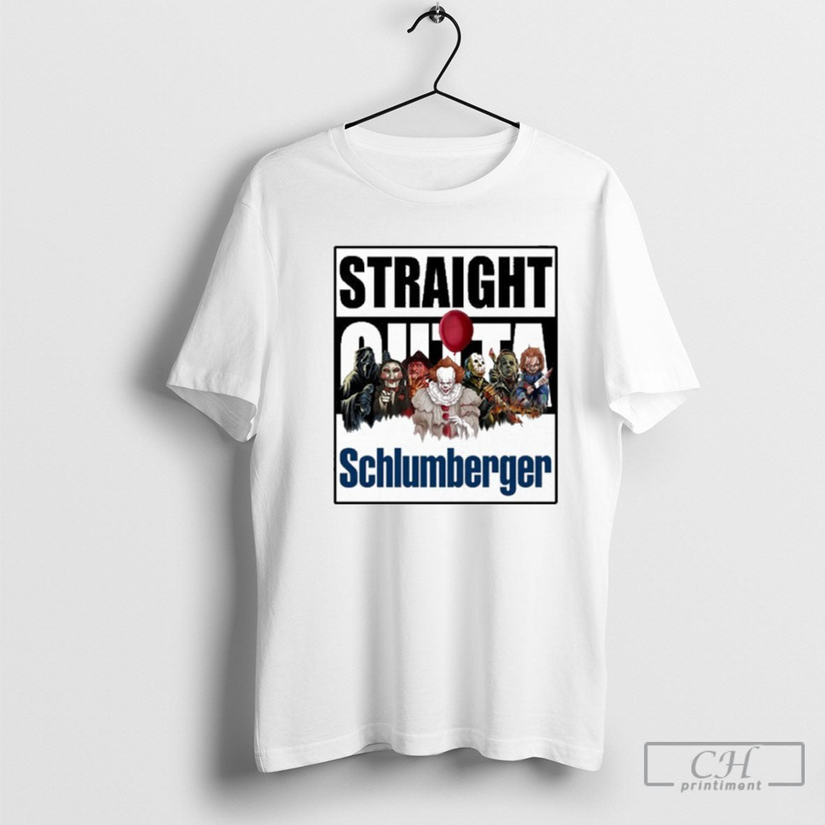 Schlumberger Logo Straight Outta Horror Film Halloween