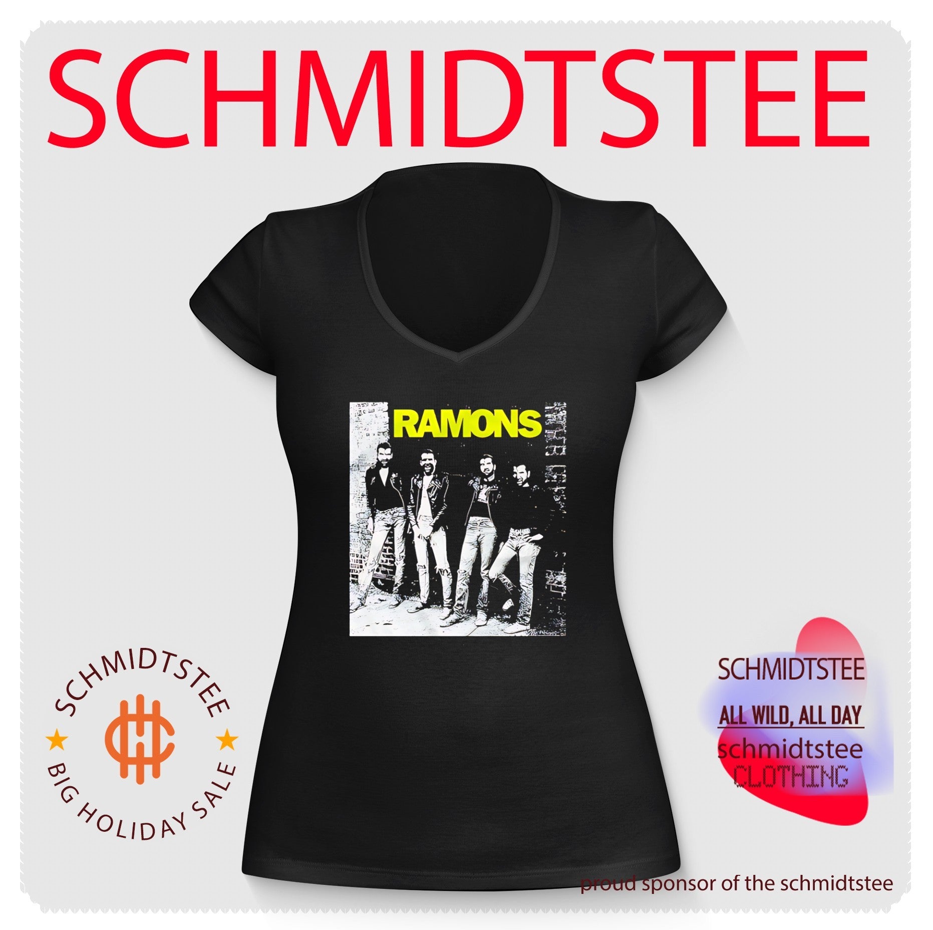 Scott Hall Ramons parody of Ramones band logo shirt