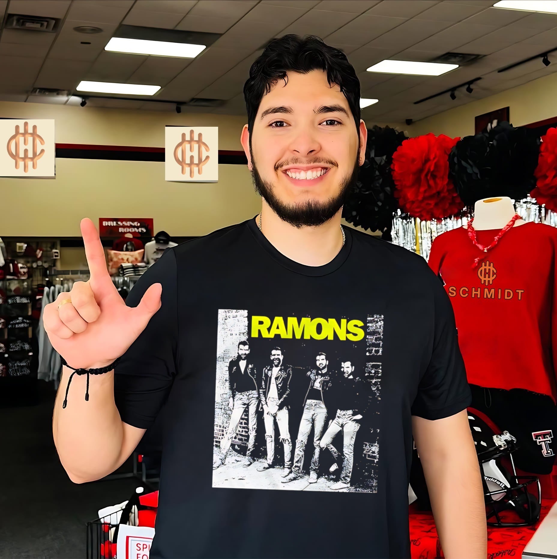 Scott Hall Ramons parody of Ramones band logo shirt