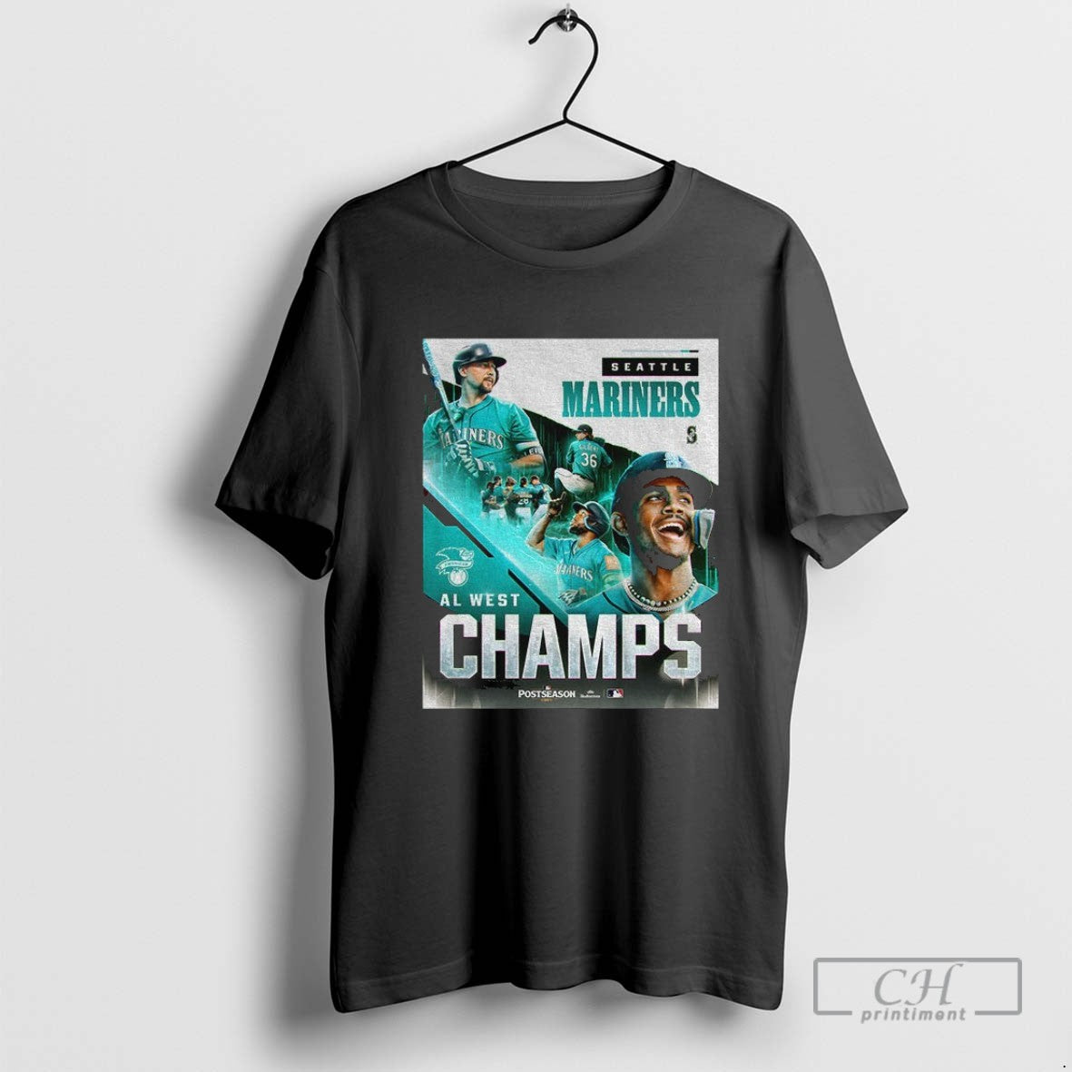 Seattle Mariners Mlb Baseball Players Al West Champs Postseason 2025