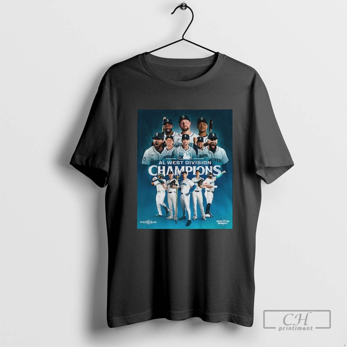 Seattle Mariners Mlb Baseball Players Al West Division Champions 2025