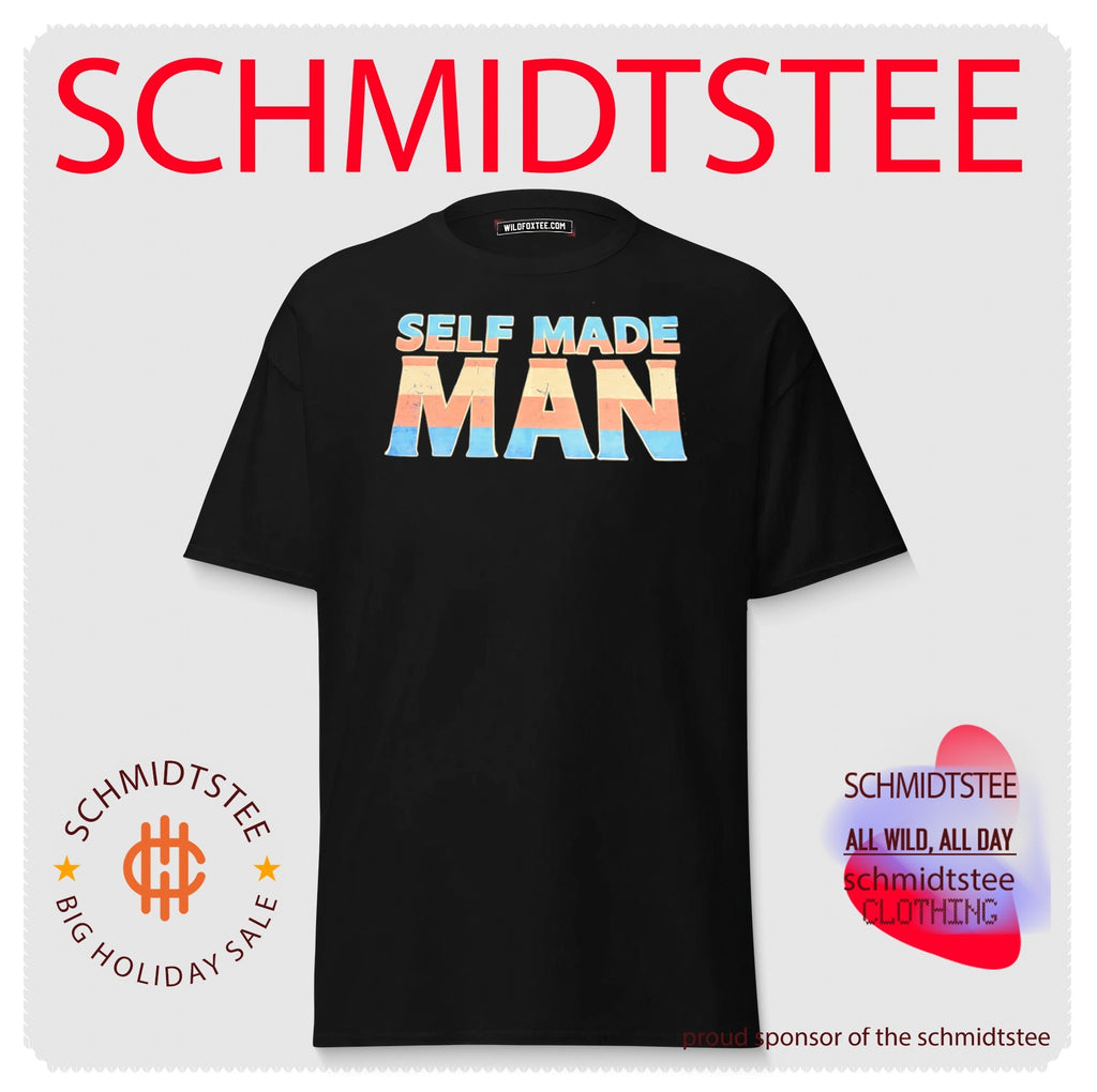 Self made man pride flag shirt