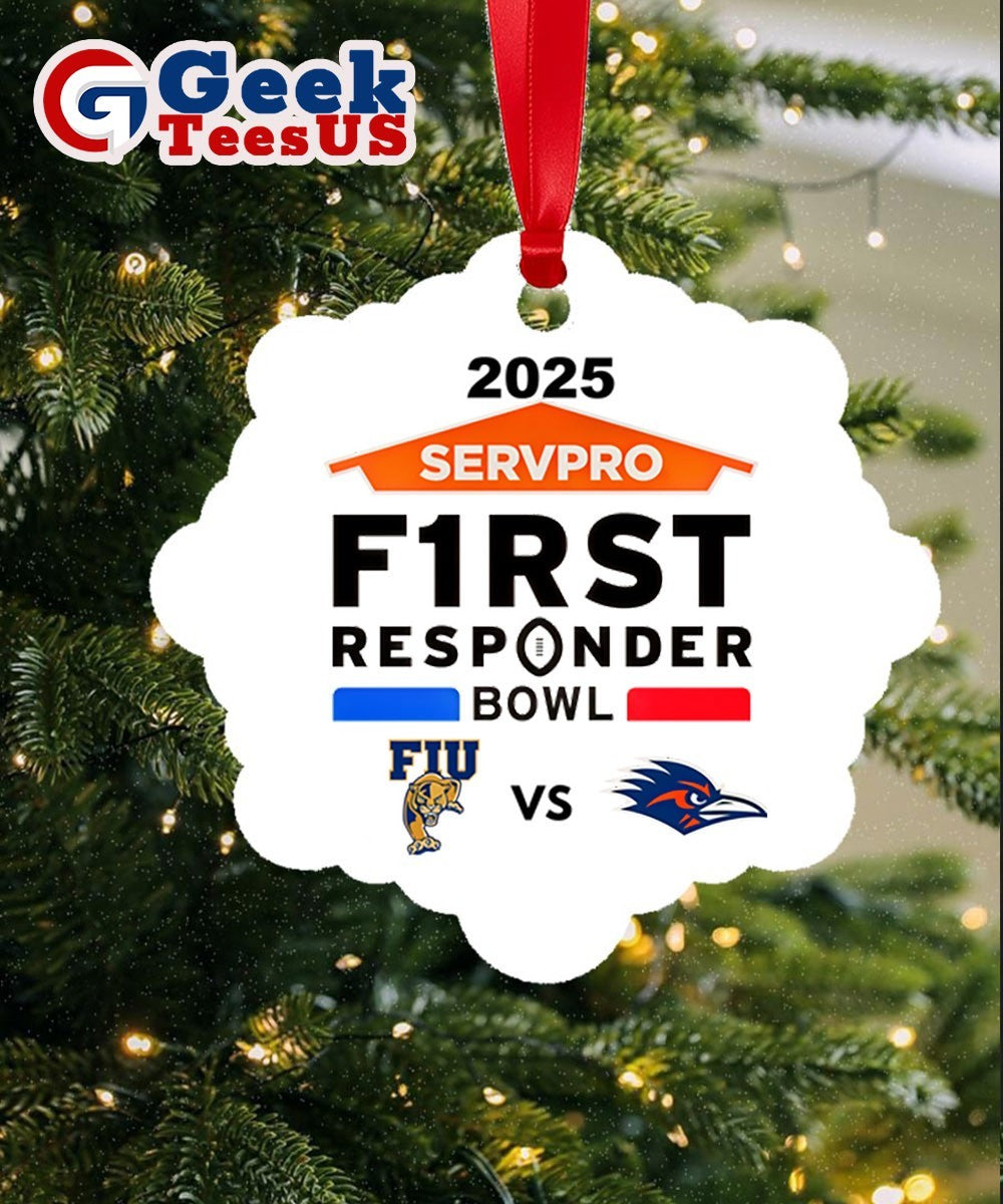 Servpro First Responder Bowl 2025 UTSA vs Florida International Panthers logo Ornament