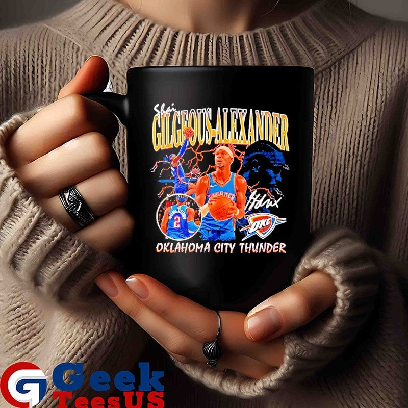 Shai Gilgeous Alexander Oklahoma City Thunder NBA player Collage shirt