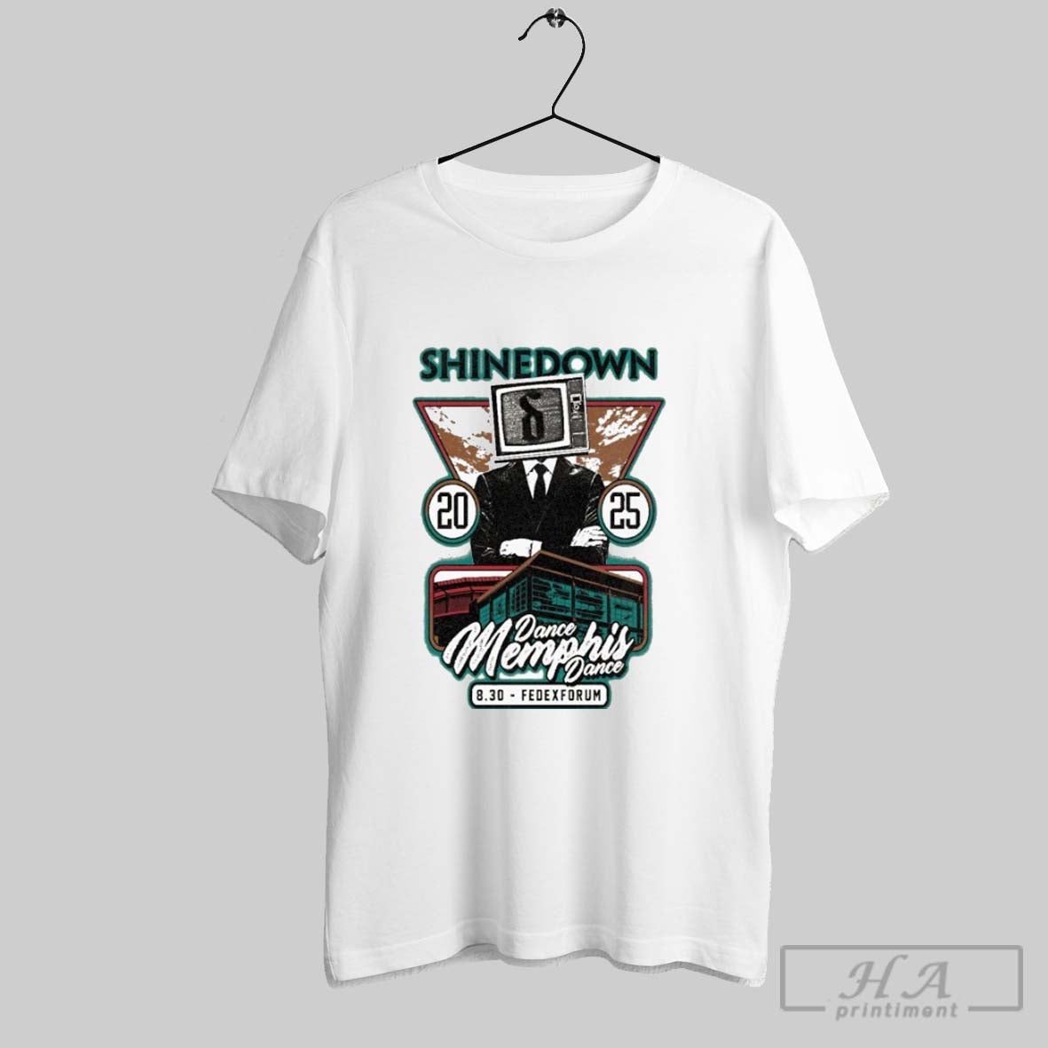 Shinedown Dance Memphis Dance Fedexforum 8 30 2025 T Shirts