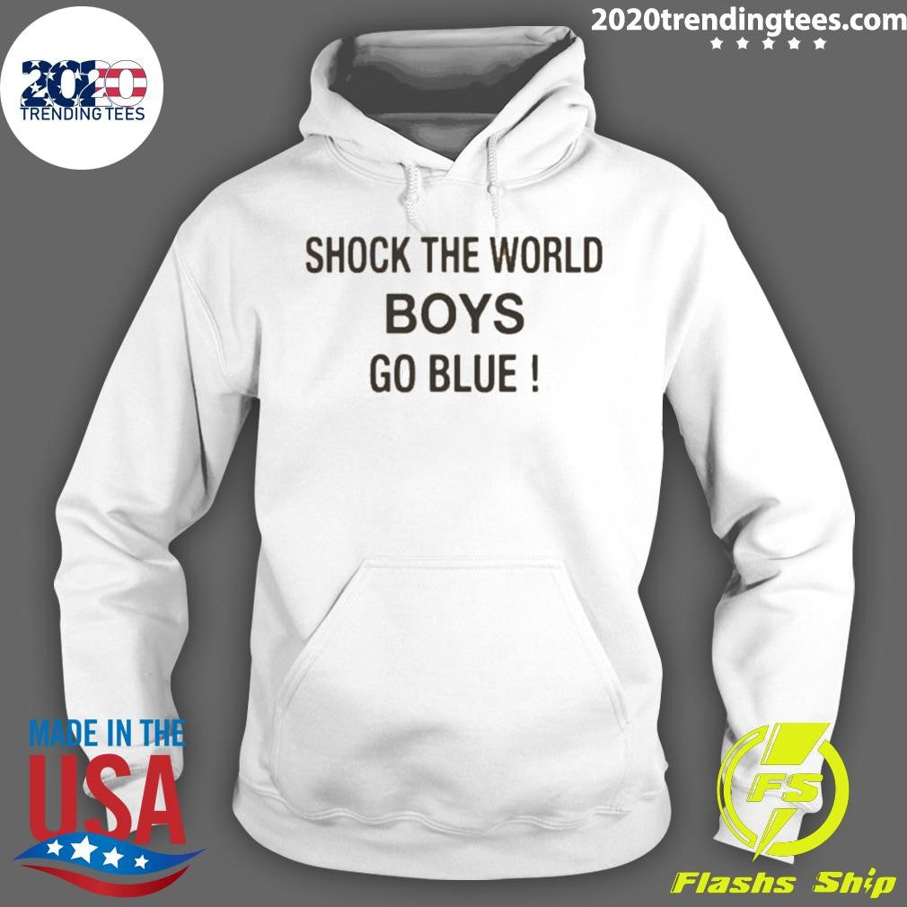Shock The World Boys Go Blue Michigan Basketball Shirt