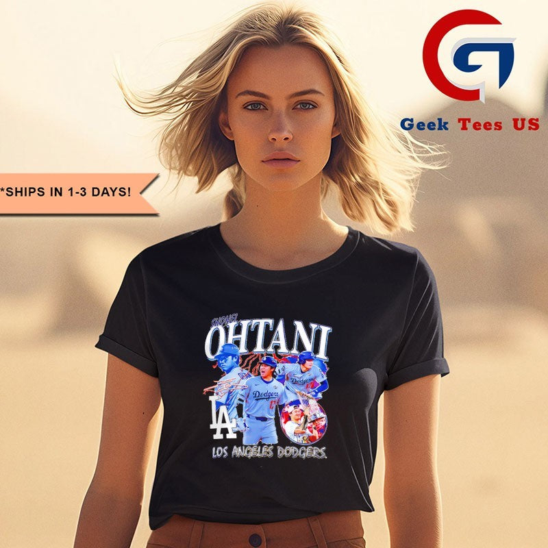 Shohei Ohtani player Los Angeles Dodgers MLB signature shirt