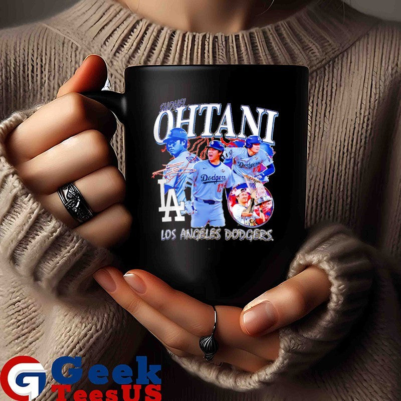 Shohei Ohtani player Los Angeles Dodgers MLB signature shirt